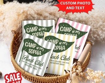 Camp Bachelorette Can Cooler, Glamping Bachelorette Party Can Cooler, Bridal Party Gifts, Camp Crew Party Favors, Last Trail Bach Club Decor