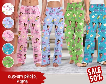 Personalized Best Mom Ever Pajama Pants, Customized Kid Face Pajama Pants, Mother’s Day Gift, Birthday Gift, Lovely Gift