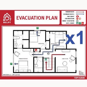 Custom Evacuation Plan (One Floor)