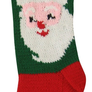 Santa Claus PATTERN, Santa Claus Knit Pattern, Christmas Stocking, Christmas Stocking Pattern,  Knitted Christmas Stocking