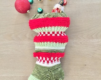 Sweater knit stocking, Christmas Stocking, Christmas Stocking Patterns, Christmas Stocking Design, Christmas Knitting