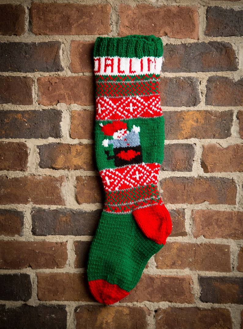 Personalized Christmas Stockings Personalized Stockings Knit Etsy