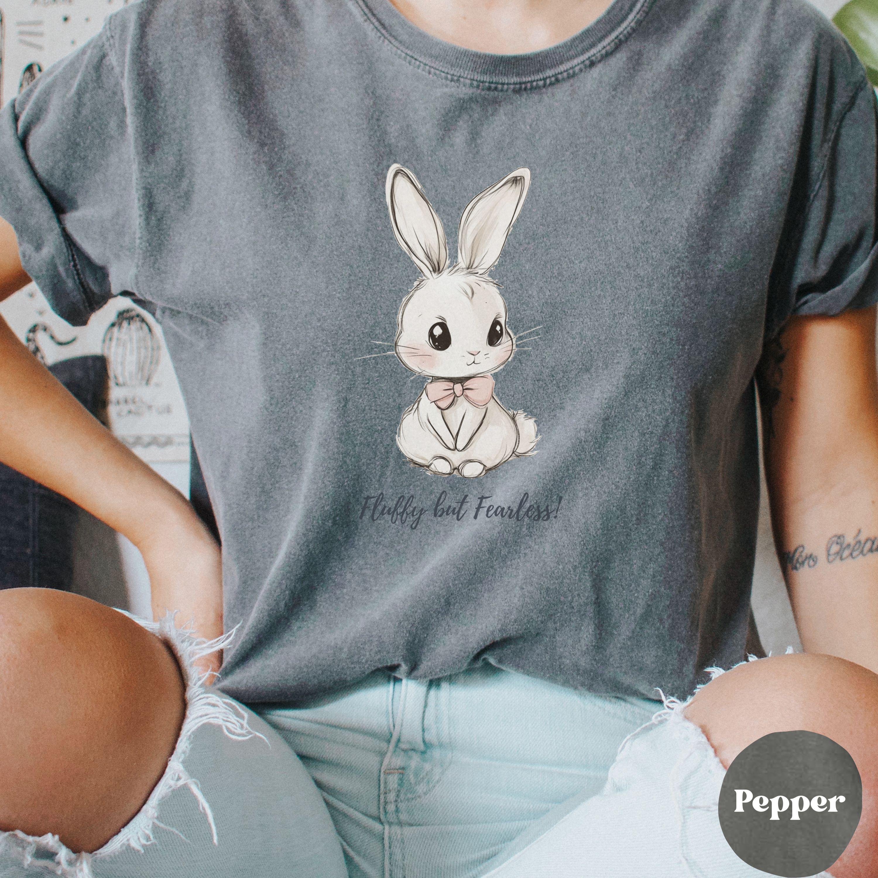 ヴィンテージイースターバニーTシャツ：コンフォートカラーTシャツ