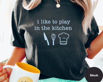シェフシャツ、料理好きへのギフト、グルメTシャツ、コンフォートカラーのキッチンTシャツ、料理シャツ、シェフへのギフト、家庭料理シャツ