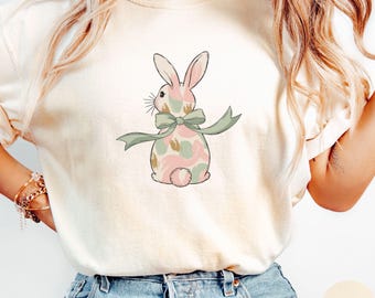 Copy of Easter Bunny Shirt, Comfort Colors Shirt, Cute Easter Bunny T-Shirt, Easter Rabbit