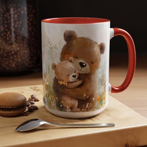 Mama Bear and Baby Bear Mug – Thoughtful Gift for Moms, New Moms, or Moms-to-Be – Cute Animal Mug for Mother’s Day or Baby Shower