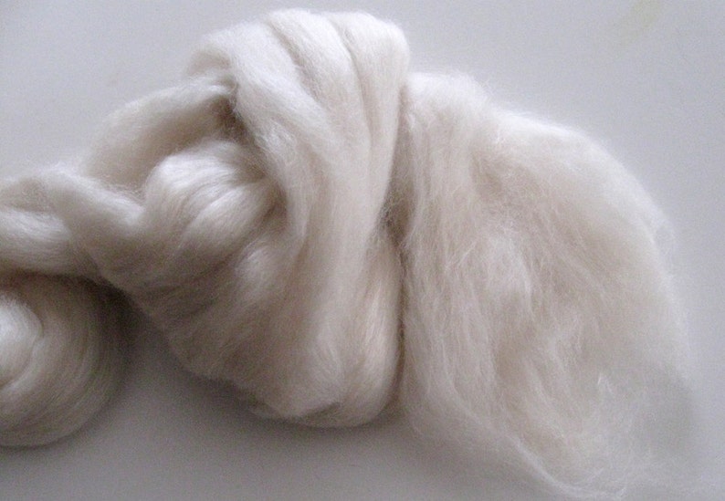 Camel / Merino / Silk Wool Roving Spinning Fiber Ecru / Etsy