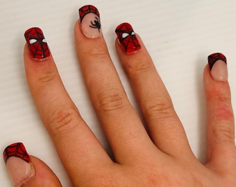 Custom Hand-Painted Press-On Nails