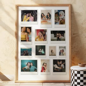 Custom Polaroid Photo Collage Gift For Best friend Gift For Girls 21st Birthday Gift For Her Photo Collage Best Friend Print Picture Gift