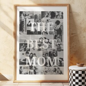 Best Mothers Day Gift for Her Custom Portrait Gift For Her Personalized Photo Collage Wall Art Picture Collage Gift For Mom Wall Art Frame