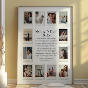 Art mural personnalisé, cadeau pour maman, cadeau unique pour maman, cadeau pour grand-mère, cadeau pour elle, fête des mères, cadeau personnalisé pour une nouvelle maman, art mural personnalisé