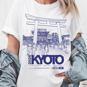 Kyoto Japan T-Shirt: Fushimi Inari Torii Gate, Custom Travel Tee