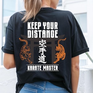 Karate Tiger T-Shirt: Japanese Kanji Martial Arts Tee