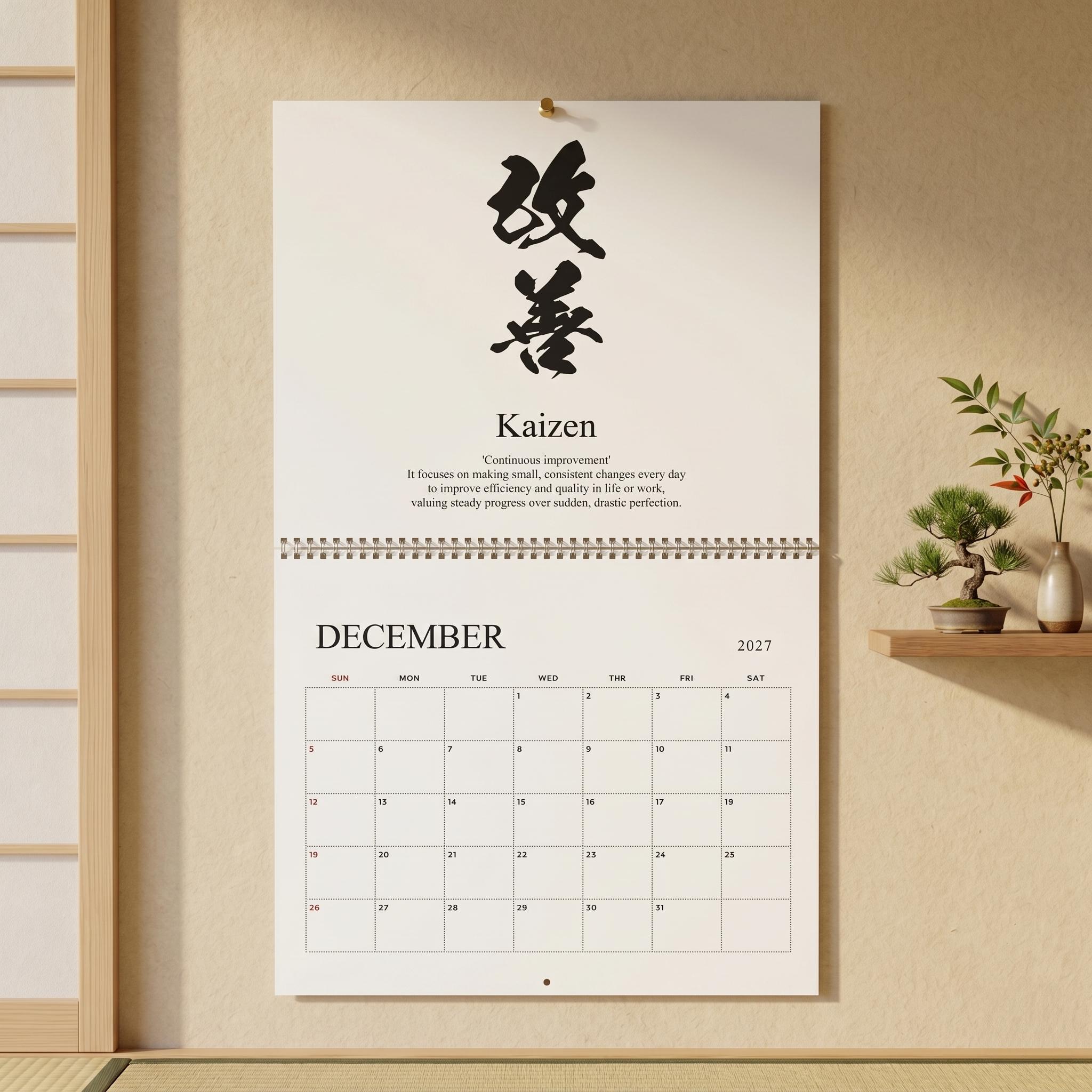Traditional Japanese Calendar - Etsy
