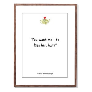 It&#39;s a Wonderful Life Quote | Christmas Movie Quotes | Christmas printable | Holiday Decor