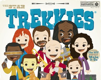 The Star Trekkies 12.5 X 12.5 PRINT