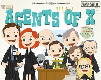 The Agents of X - 12.5 X 12.5 PRINT