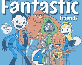 The Fantastic Friends - 12.5 X 12.5 PRINT