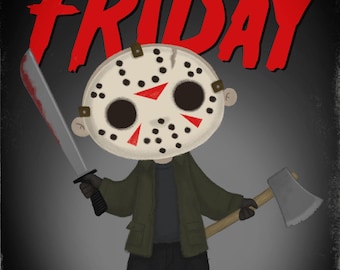 My Lucky Little Friday - 5x7 Postcard