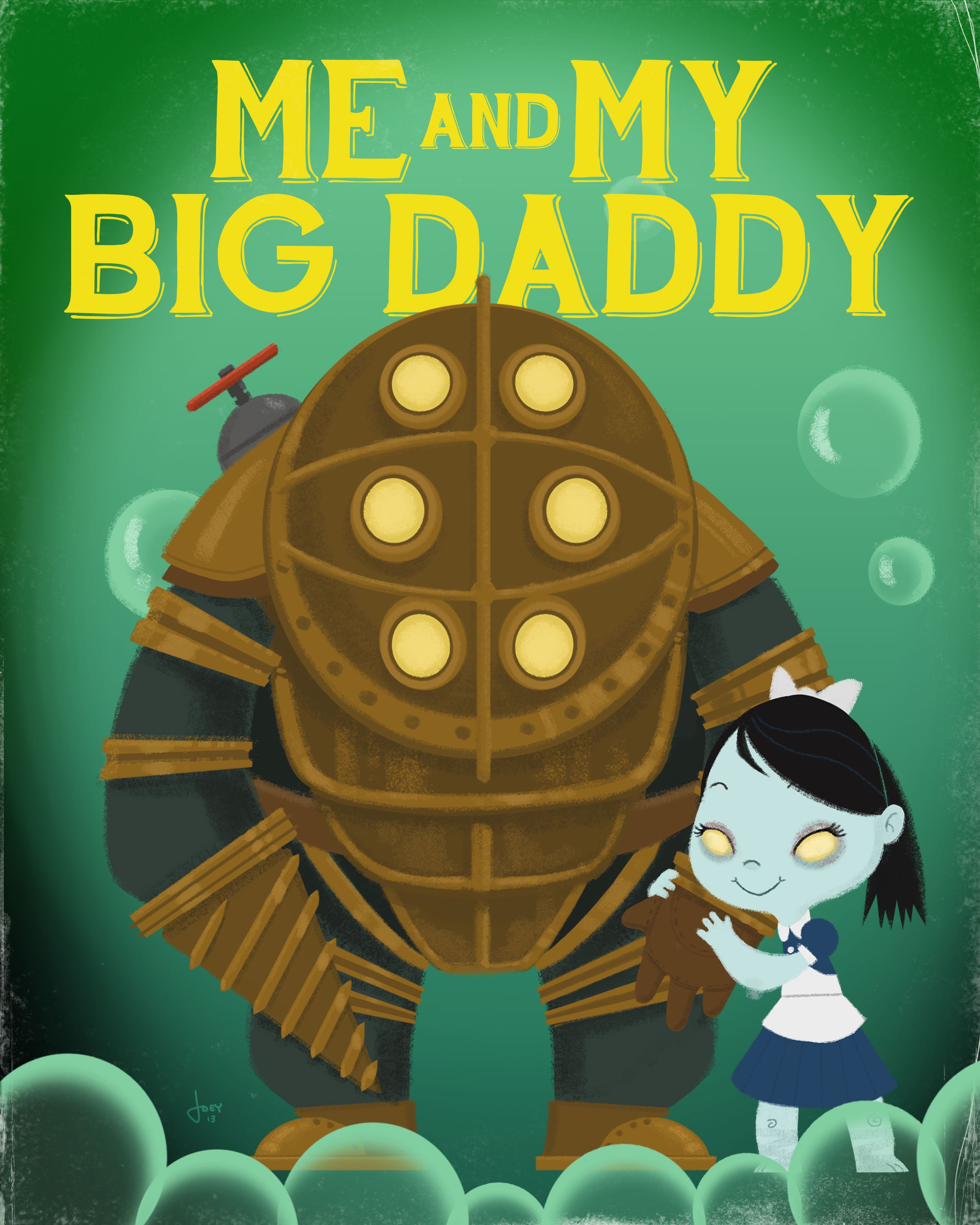 Me and My Big Daddy - 8x10 PRINT