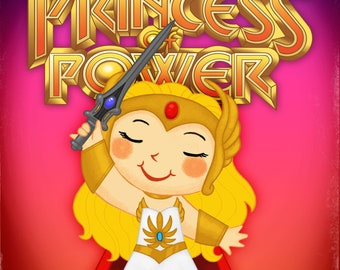 The Little Princess of Power 5x7 POSTCARD