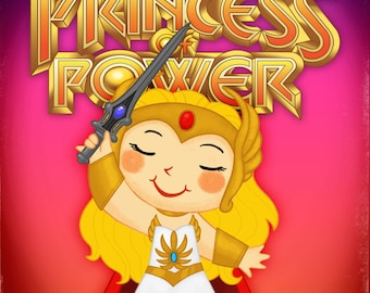 The Little Princess of Power 5x7 POSTCARD