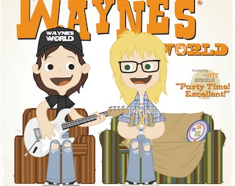 Wayne's World - 12.5 X 12.5 PRINT