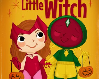 The Wanda-ful Little Witch - 5x7 Postcard