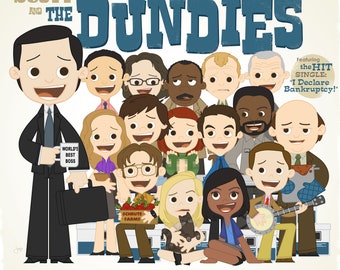 Michael Scott & The Dundies - 12.5 X 12.5 PRINT