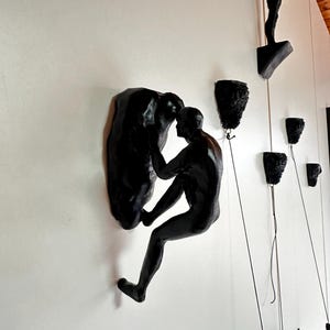 Wire Sculpture, Gift for Climbers, Sports Gift, Climbing Man Sculpture, Rock Climbing Wall Decor, Unique Wall Art, Home Decor, Wall Hanging