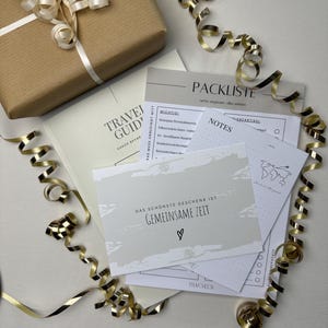 Geschenkset || Geschenkidee || Set aus Travel Guide, Notizblock Packliste, Notizblock Notes & Geschenkkarte
