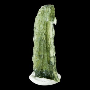 Moldavite authentic raw green tektite from czech republic for healing meditation display collection or energy work