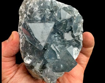 ジオード 高品質❣️特大サイズ✨ マダガスカル産　セレスタイト　ジオード セレスタイト・クラスター・ジオード Blue Cave マダガスカル産 3.2kg