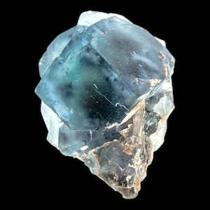 Fluorite cluster, natural fluorite crystal specimen, cubic fluorite with blue zoning, raw fluorite on matrix, okorusu namibia