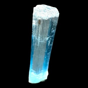 Aquamarine crystal natural blue beryl mineral from vietnam for collectors or jewellery making