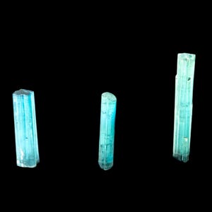 Cristal de turmalina azul natural, turmalina en bruto para la fabricación de joyas, cristal para engarzar en alambre para diseños de colgantes imagen 4