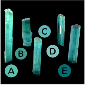 Cristal de turmalina azul natural, turmalina en bruto para la fabricación de joyas, cristal para engarzar en alambre para diseños de colgantes imagen 2