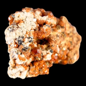 Spessartin granatkluster, naturligt kinesiskt fujian granatprov, sällsynt mineralkristall för visning och geologiprover