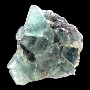 Fluorite cluster with green blue zoning, natural cubic fluorite crystal from okorusu namibia, raw fluorite specimen for collectors