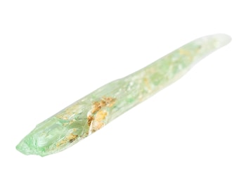 Natürliche Hiddenit Kristalle aus den USA, seltenes Spodumen aus Nordkarolina, grünes Mineral, zum Sammeln Kristall, Herzchakra Energieheilung