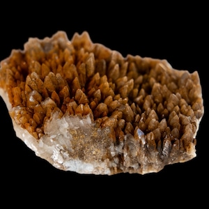 Amas de calcite brute, cristal de calcite orange, spécimen de calcite naturelle, cristal d'affichage lumineux, cristal brut pour collection ou décoration
