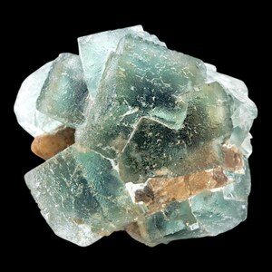 Groene fluorietkristalcluster natuurlijk fluoriet op matrix kubisch fluorietmonster uit Namibië mineraalkristal voor verzamelaarsdisplay