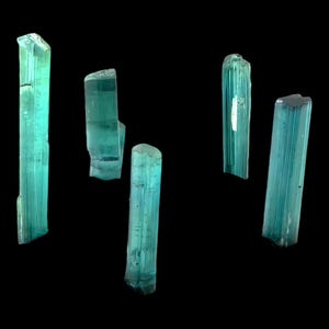 Cristal de turmalina azul natural, turmalina en bruto para la fabricación de joyas, cristal para engarzar en alambre para diseños de colgantes imagen 6