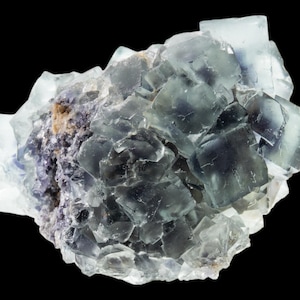 Fluorite cluster from namibia, okorusu phantom fluorite, raw fluorite crystal, mineral specimen for collectors, third eye chakra balancing