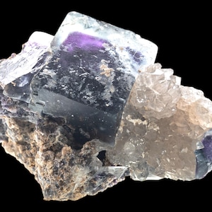 Purple fluorite crystal namibia, quartz fluorite cluster okorusu, raw fluorite specimen, cubic display crystal, crystal collection gift
