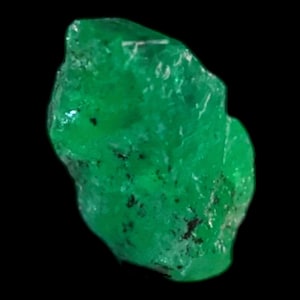 天然コロンビア産エメラルド結晶、コレクター向けの鮮やかな緑色の原石エメラルド、未加工のラフエメラルド、5月の誕生石鉱物