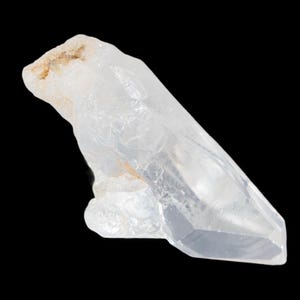 Punta de cuarzo transparente en bruto de Brasil, cristal de alta claridad con terminación natural, grupo de cuarzo en bruto, cuarzo transparente curativo, decoración de cristal