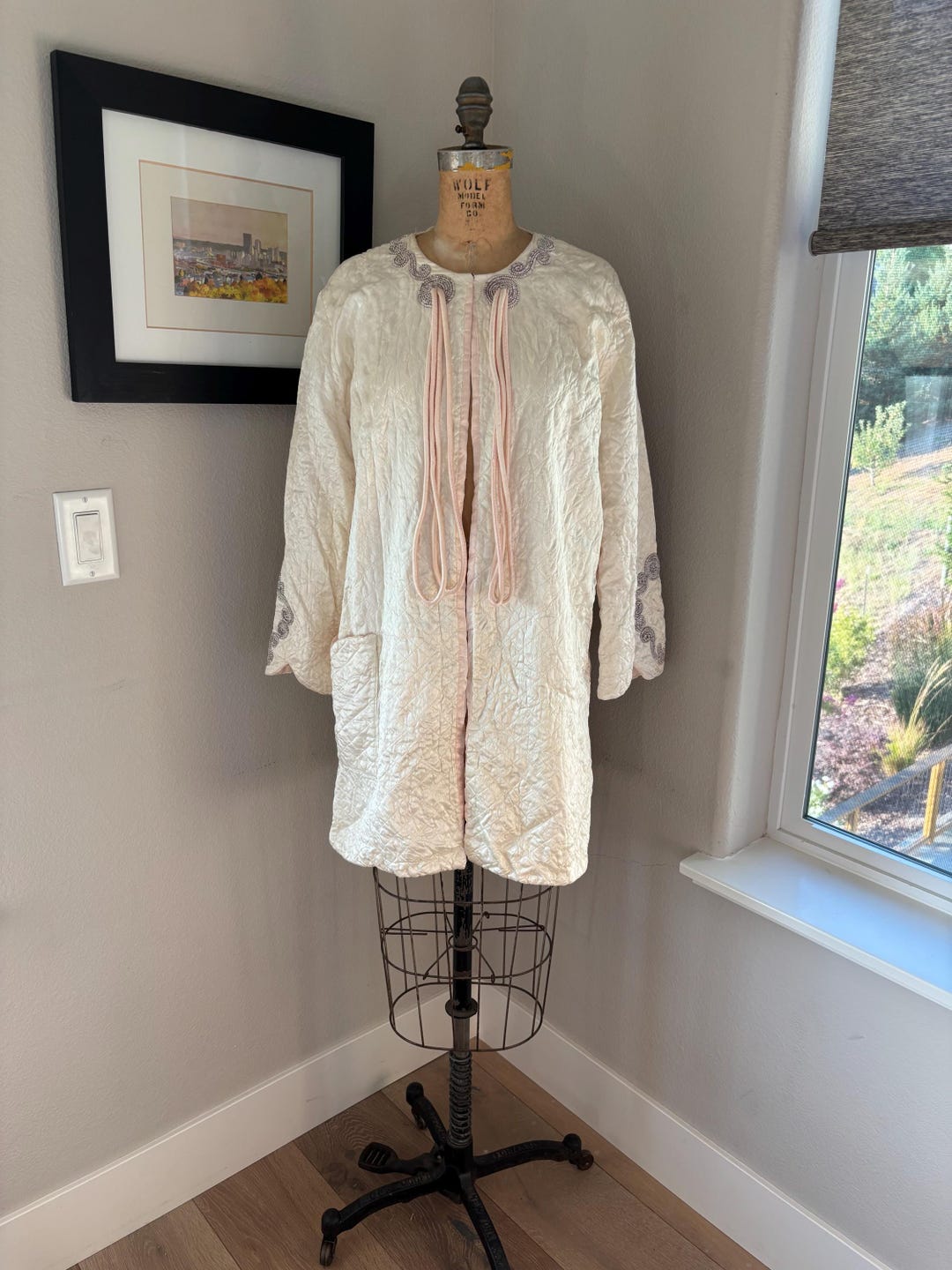 Vintage 1950's Quilted Hostess Jacket - Etsy