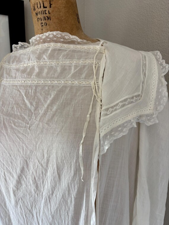 Antique Cotton Trousseau Gown View 4