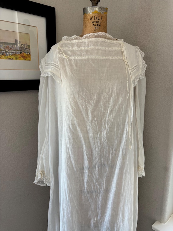 Antique Cotton Trousseau Gown View 2